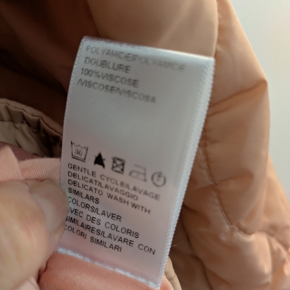 Suncoo Paris Women's Quilted Jacket Peachy Pink - Picture 9 of 10